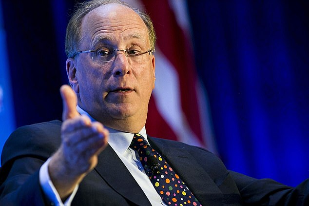 Winds of change: Larry Fink is the founder of Blackrock, which manages £7.5trillion of asset