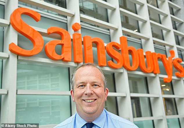 Boost: Sainsbury¿s boss Simon Roberts hailed the supermarket¿s ¿biggest ever¿ New Year, as it joined competitors Tesco and Marks & Spencer in hiking its profit expectations