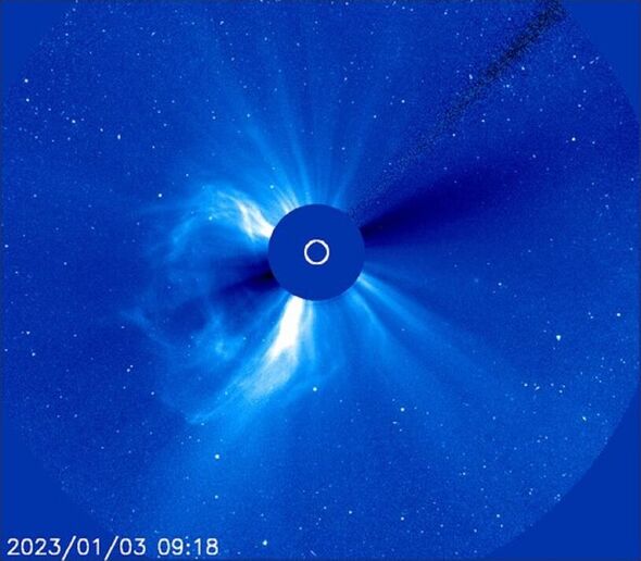 SOHO's image of the CME