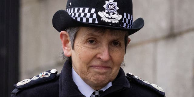 Metropolitan Police Commissioner Cressida Dick arrives at Scotland Yard on Jan. 25, 2022 in London.